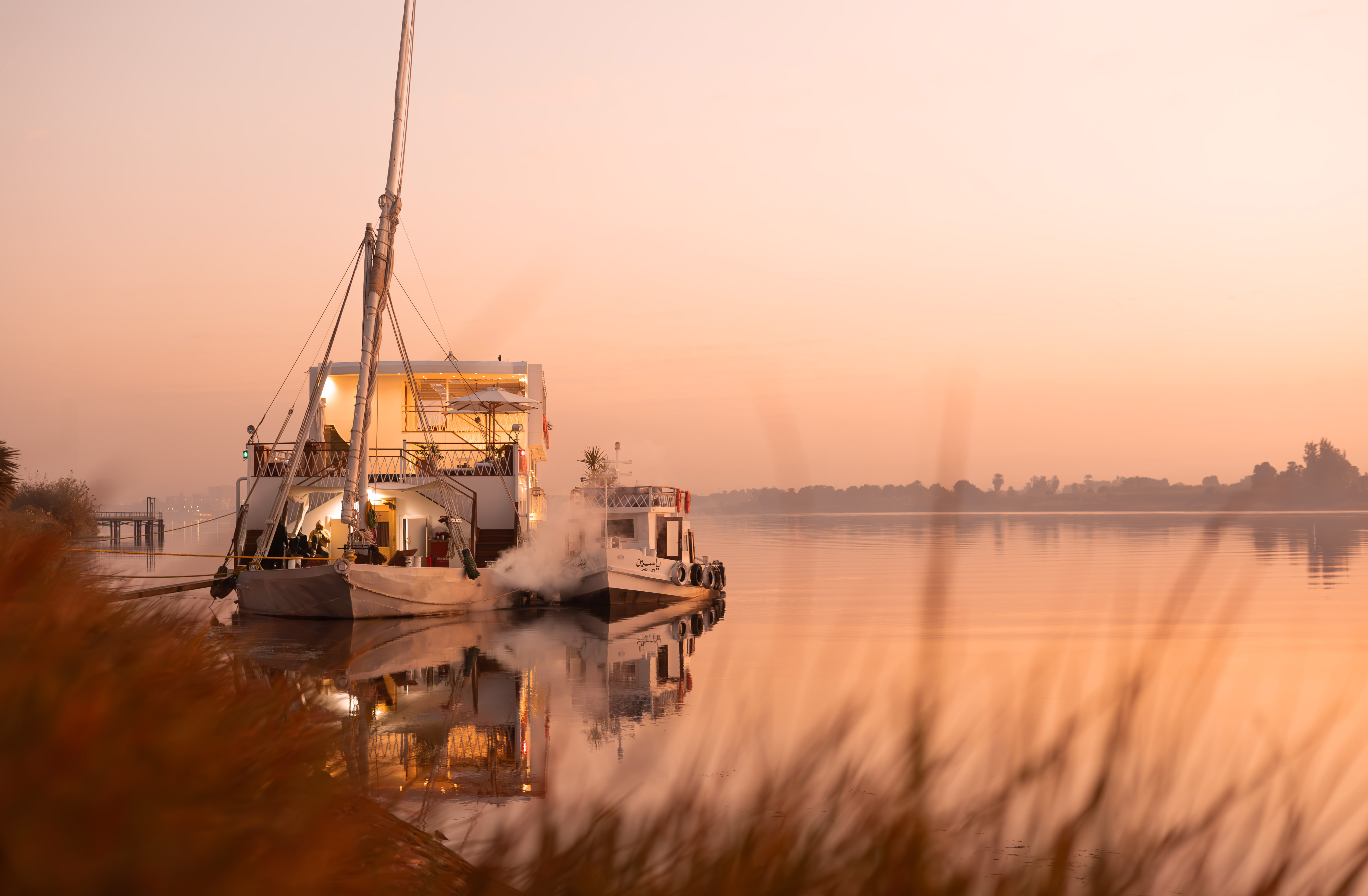 Gaia Dahabiya sailing on the Nile