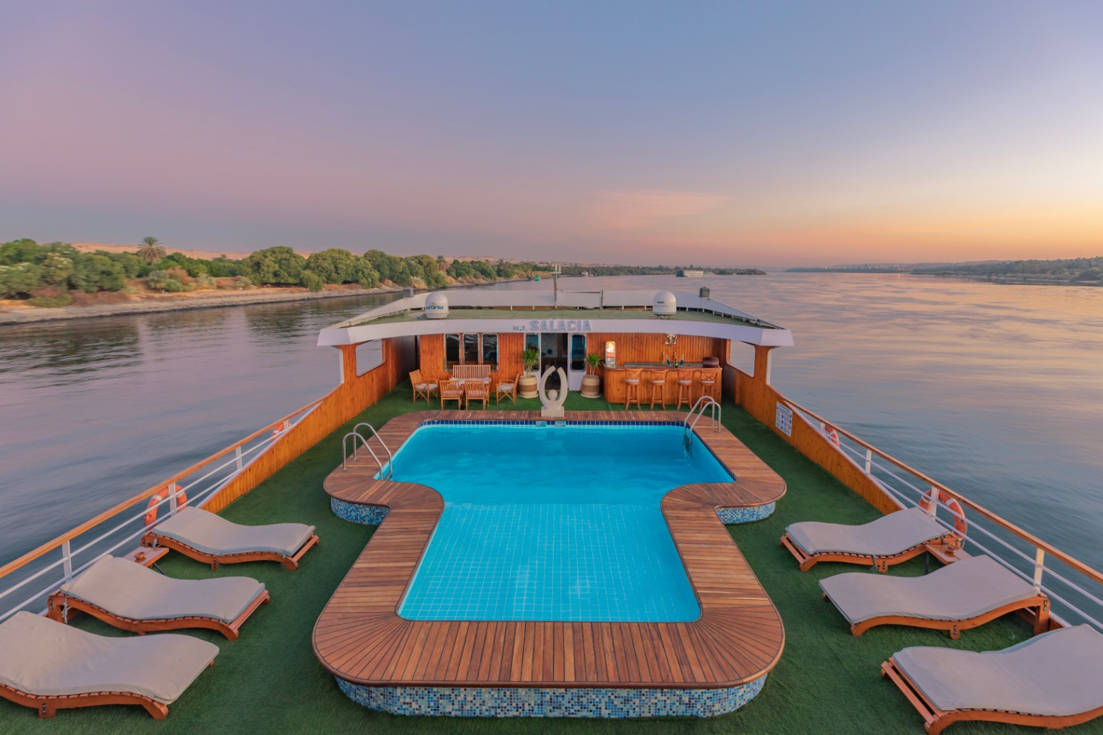 Lido Terrace pool on M/S Salacia
