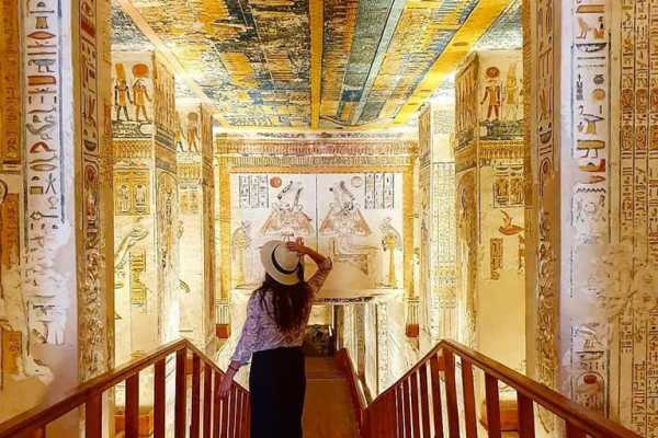 Decorated tomb in the Valley of the Kings