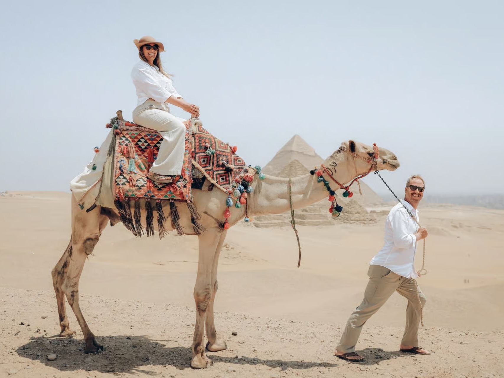 Camel ride at the Giza Pyramids